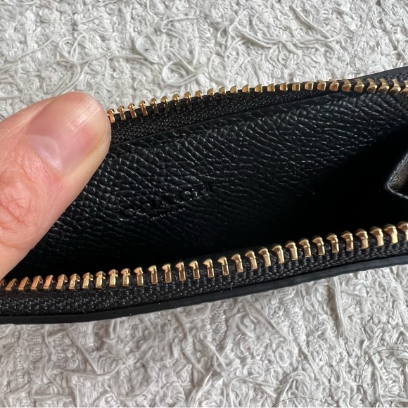 Coach leather mini card wallet black - Picture 4 of 4